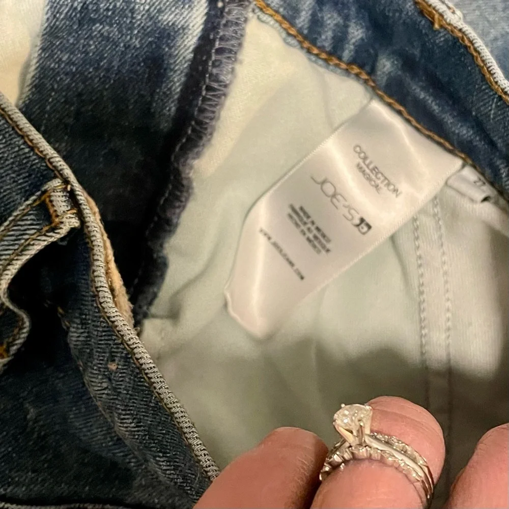 Joe’s Jeans Trixie Wide Leg Cuffed Jeans – First Bite Wash, Size 27 - Picture 7 of 8